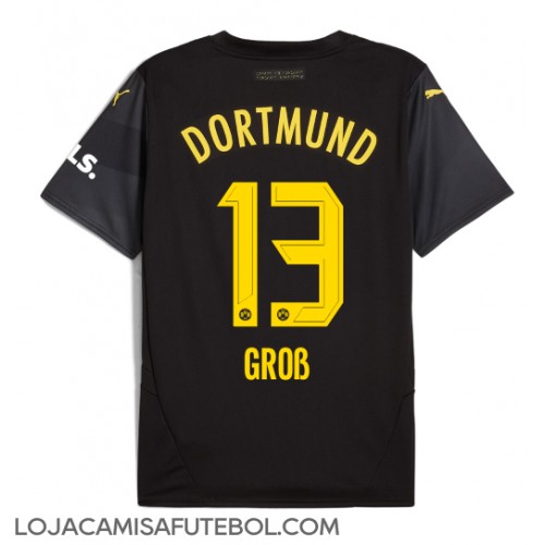 Camisa de Futebol Borussia Dortmund Pascal Gross #13 Equipamento Secundário 2024-25 Manga Curta